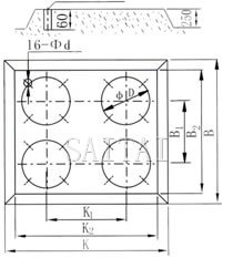 Basic figure for flexible joint drill swelling screw orifice Drawing