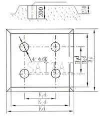 Basic figure for frigid joint preserced screw orifice Drawing