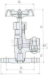 Structure of JX49W/H Flange Fluid Meter Valve 