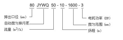 JYWQ、JPWQ系列自动搅匀排污泵