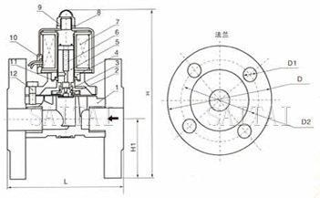 外形尺寸，内部结构图1