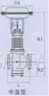 气动薄膜直通单座、双座调节阀结构图2