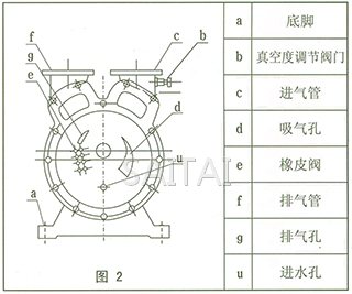 SZ系列水环式真空泵结构图2