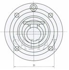 H74X、H74H型对夹圆片式止回阀外形尺寸图2